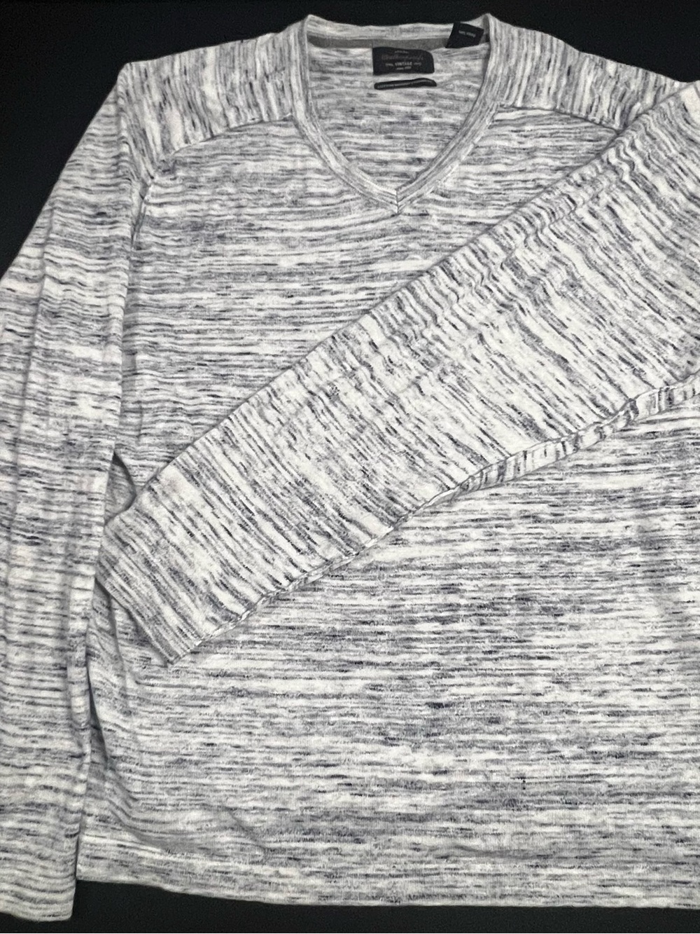 Weatherproof Vintage Men's Size XL Gray Cotton Crew Neck Sweater Long Sleeve